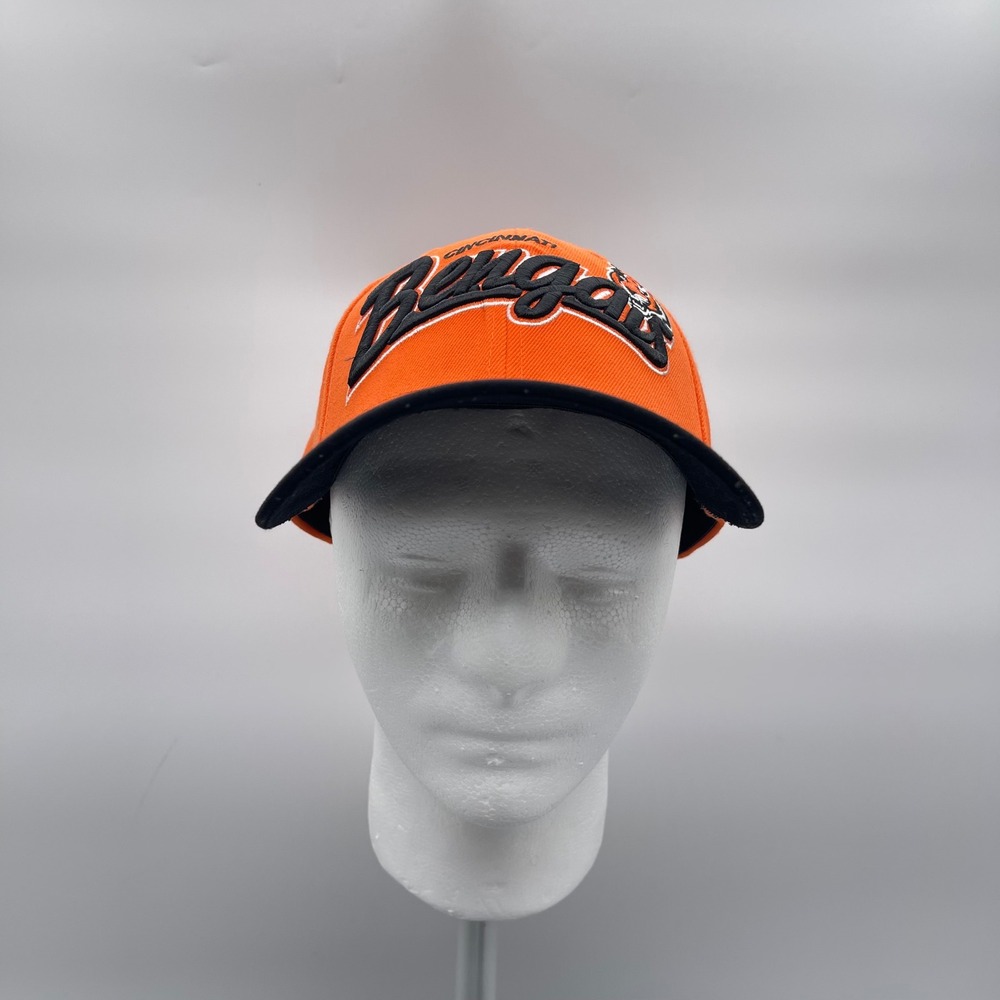 New Era 39THIRTY NFL Cincinnati Bengals Men M/L Cap Orange Black Stretch Fit Hat
